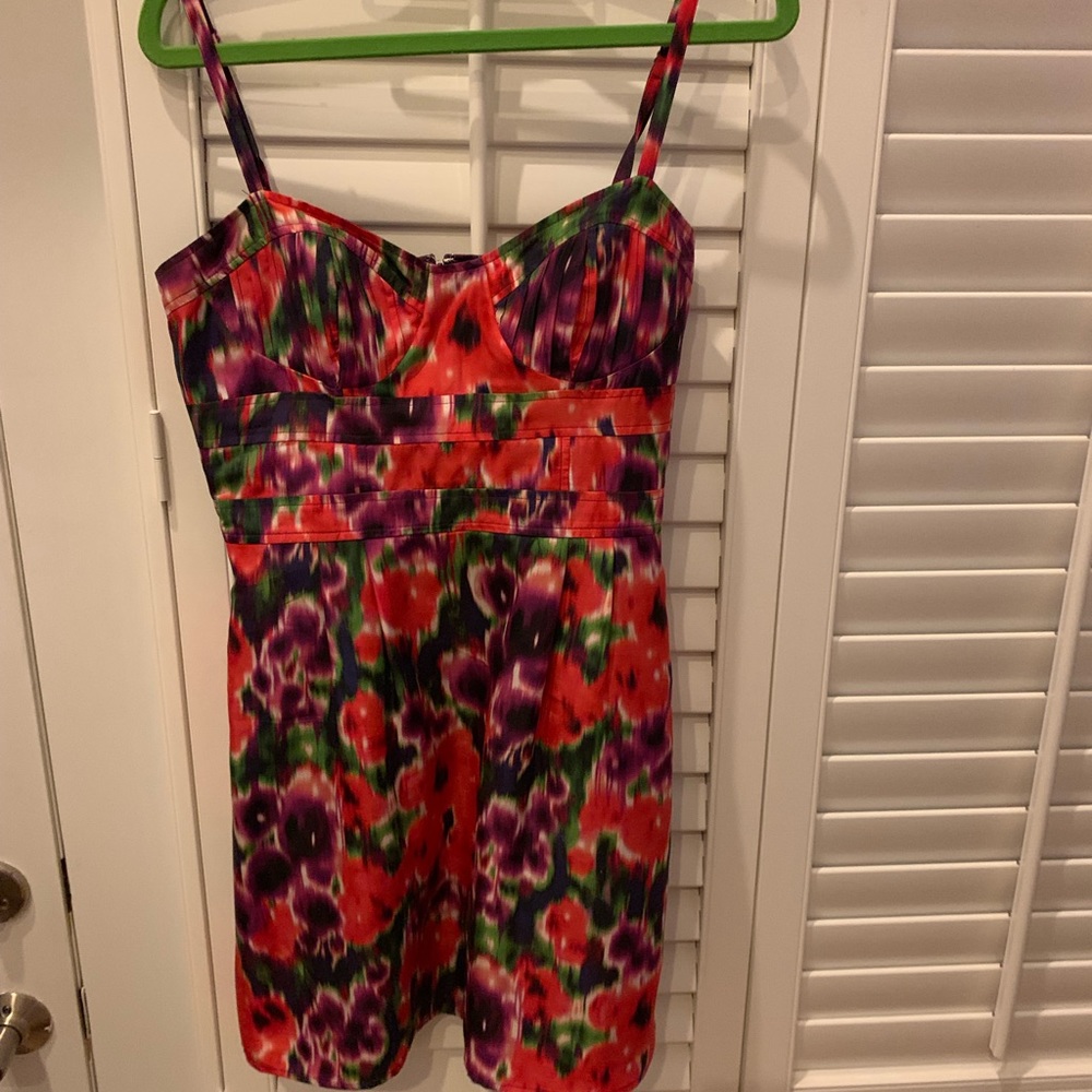 Bebe floral print mini/sun dress - mint!